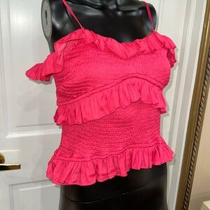 Pink coral summer top